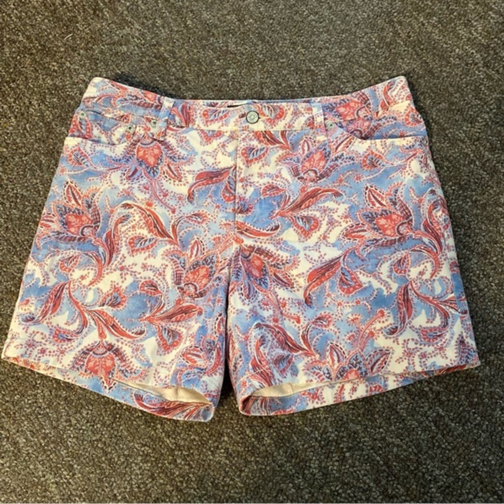 Lauren Ralph Lauren Floral Print Women's Shorts Size 12 Cottagecore Fashion